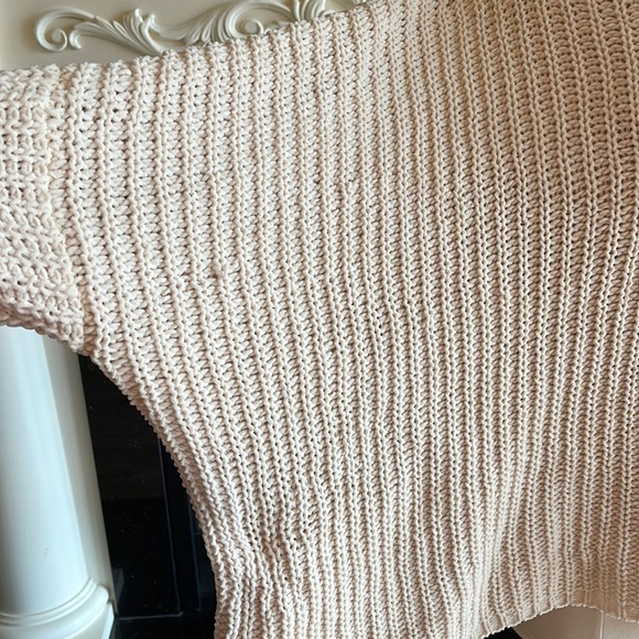 Chunky Knit Sweater Roomy Comfy Crochet Womens One Size - Picture 9 of 15